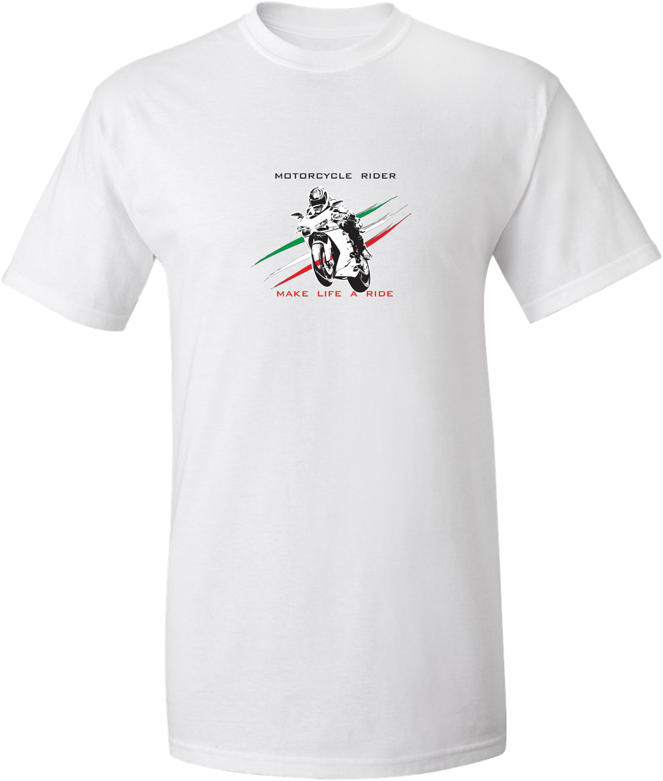 Unisex tričko s potiskem moto it trikolora
